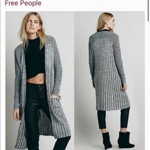 Free People Lightweight Very Oversized long pocket duster cardigan size XS